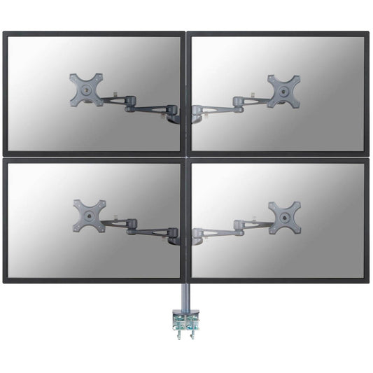 Neomounts Monitor-Halterung FPMAD935D4 silber für 4 Monitore, Tischklemme | FPMA-D935D4
