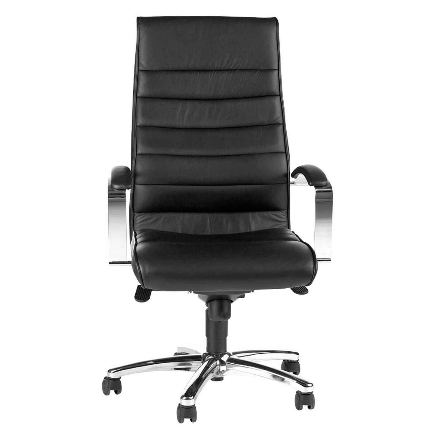 Topstar Chefsessel TD LUX 10, Leder schwarz, Gestell chrom | 8779A80