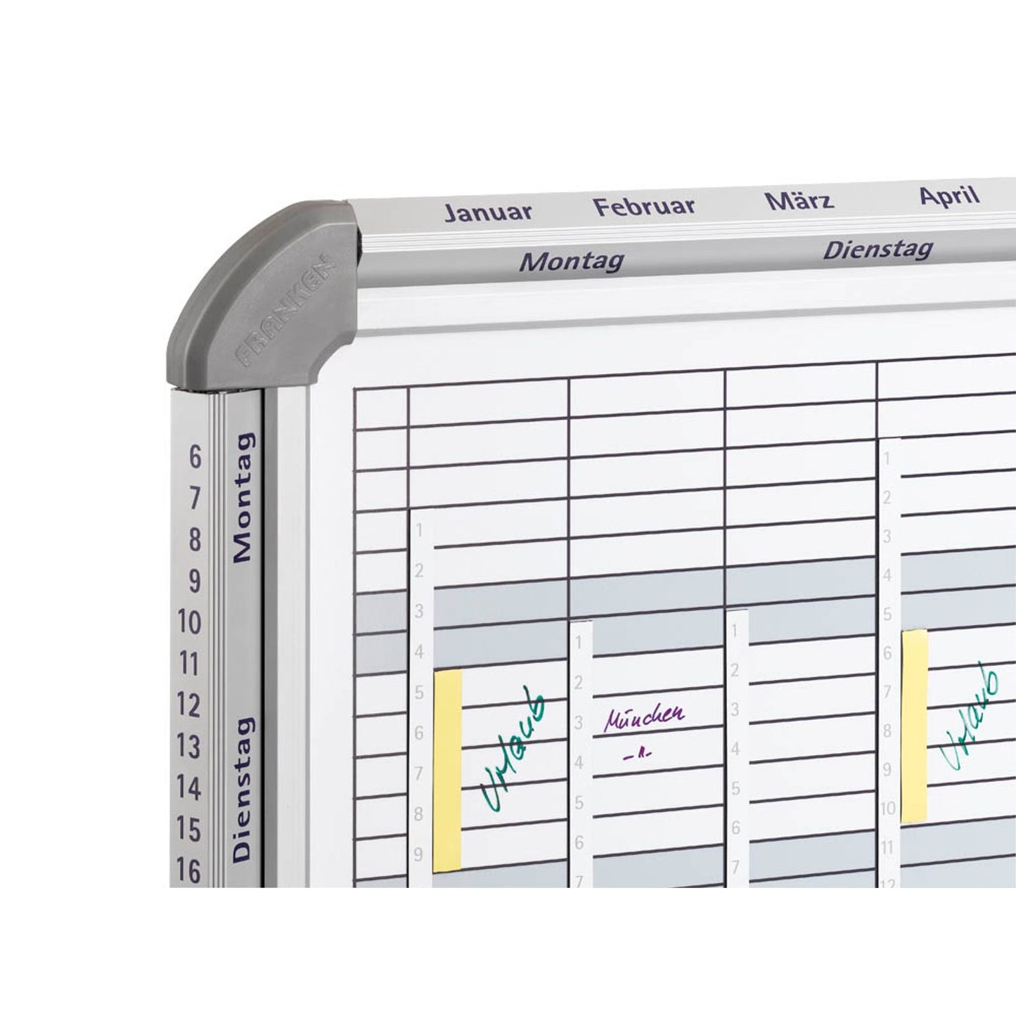 FRANKEN EuroLine 5000 Magnetbänder weiß 12,7 x 42,0 cm | ZEU5000/1