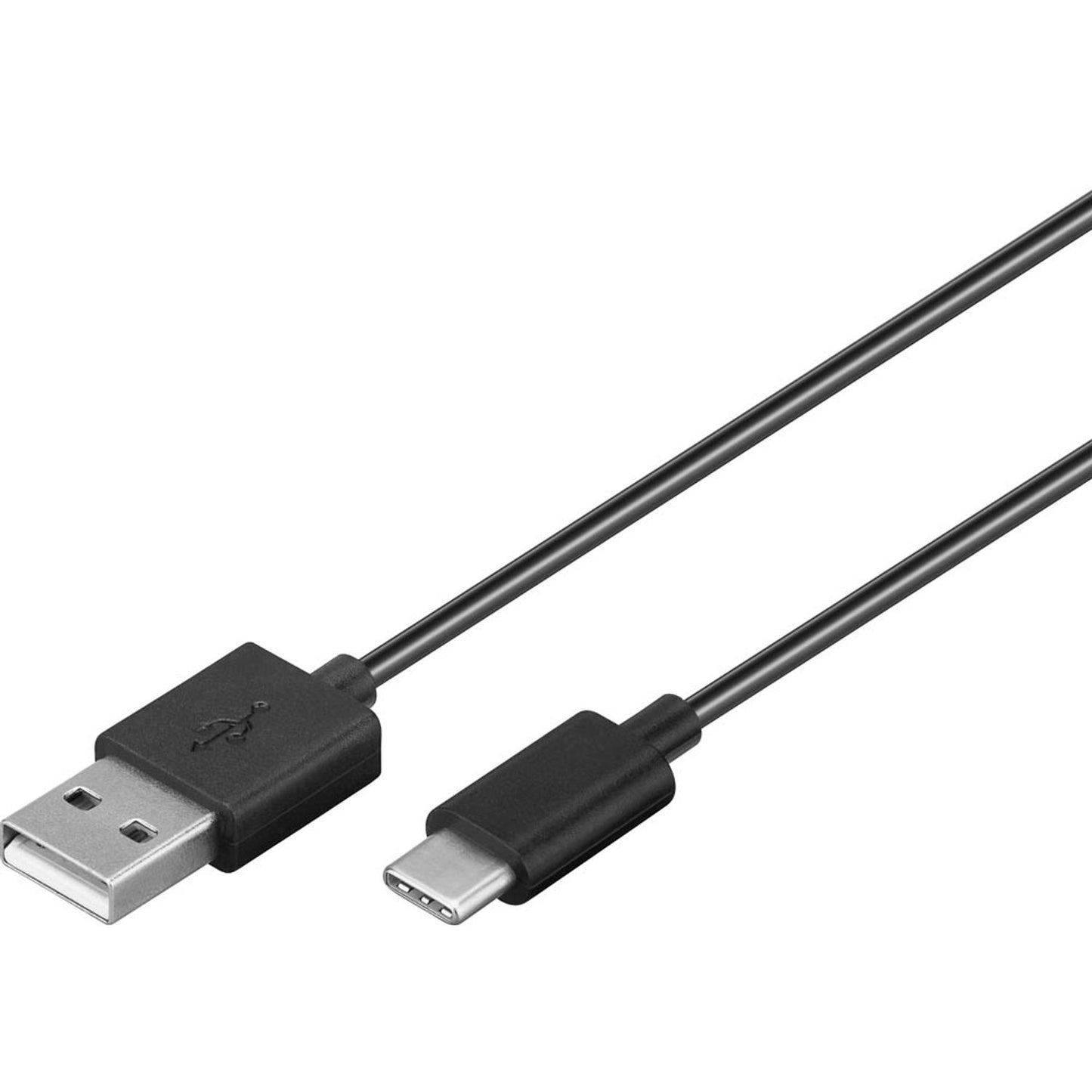 goobay USB 2.0 A/USB C Kabel 1,0 m schwarz | 45735
