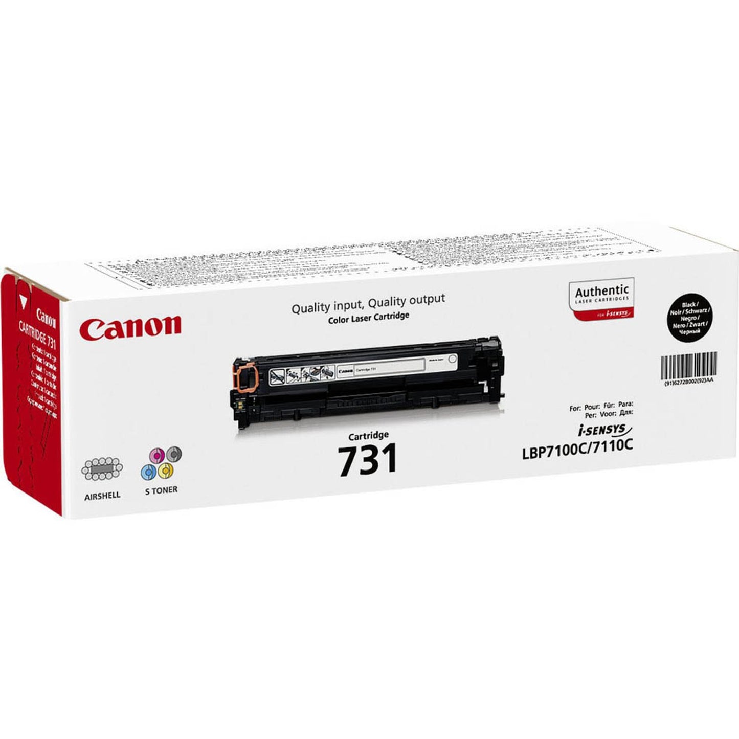 Canon 731 BK schwarz Toner | 6272B002