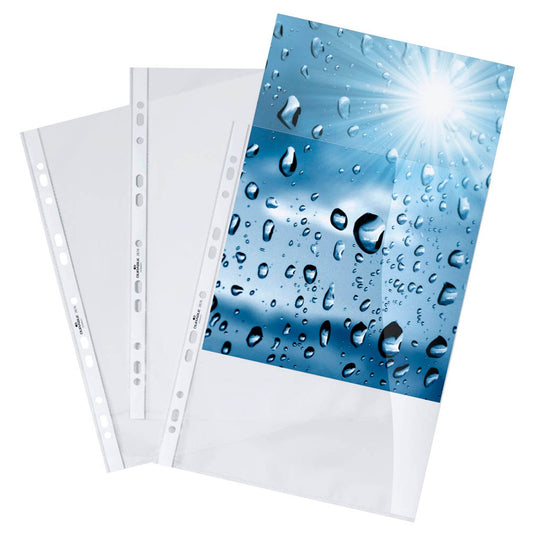 DURABLE Prospekthüllen DIN A4 glasklar glatt 0,08 mm | 267619 | 1 Pack = 100 St.