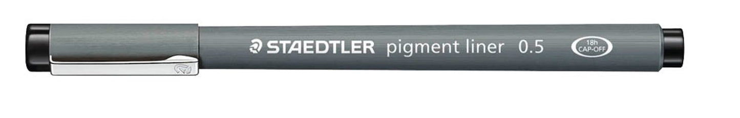 STAEDTLER pigment liner 308 Fineliner schwarz, 1 St.