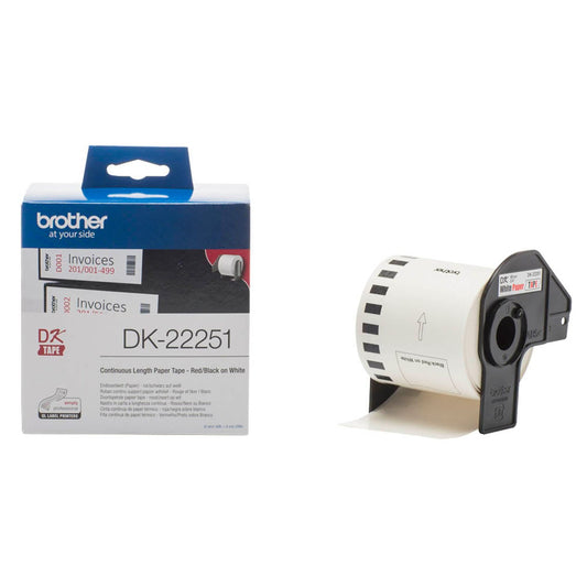 brother Endlospapierrolle für Etikettendrucker weiß 62,0 mm x 15,24 m | DK-22251