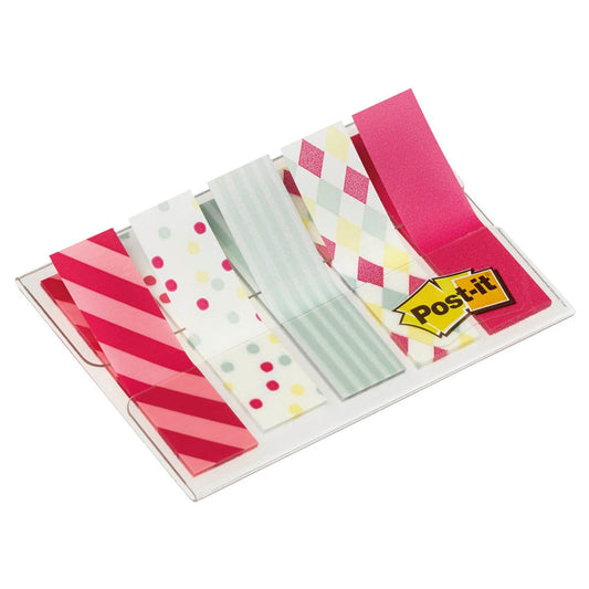 Post-it® Index Mini Haftmarker farbsortiert 5x 20 Streifen | 684-PLD5 | 1 Pack = 5x 20 Streifen