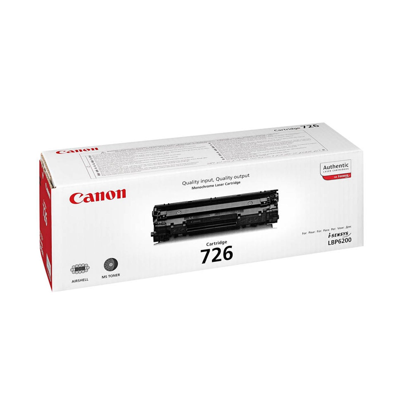 Canon 726 BK schwarz Toner | 3483B002