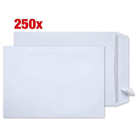 STEINMETZ Versandtaschen DIN B4 ohne Fenster weiß | 4588PR | 1 Pack = 250 St.