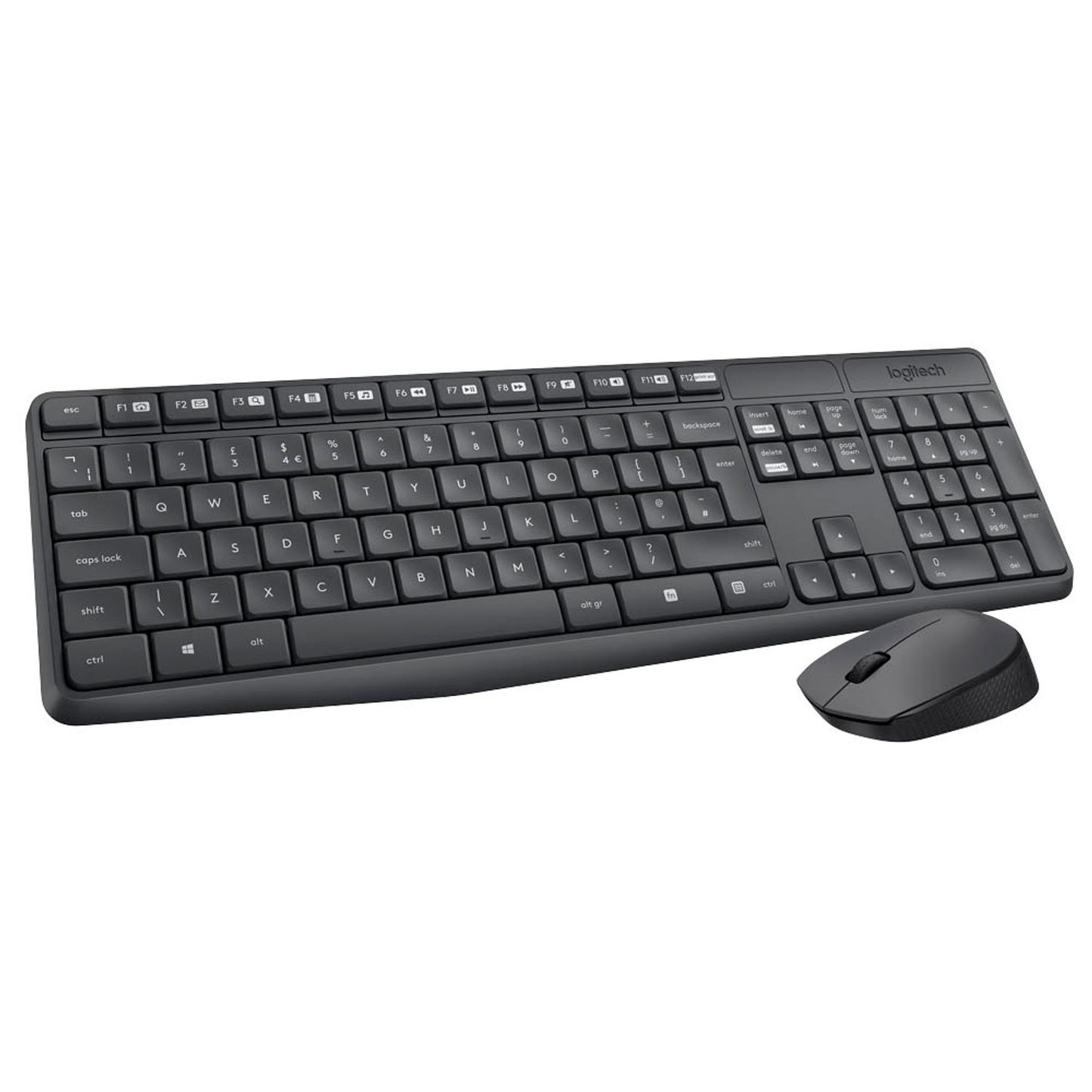 Logitech MK235 Tastatur-Maus-Set kabellos schwarz | 920-007905