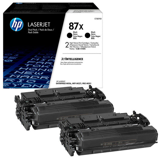 HP 87X () schwarz Tonerkartuschen, 2er-Set | CF287XD | 1 Pack = 2 St.