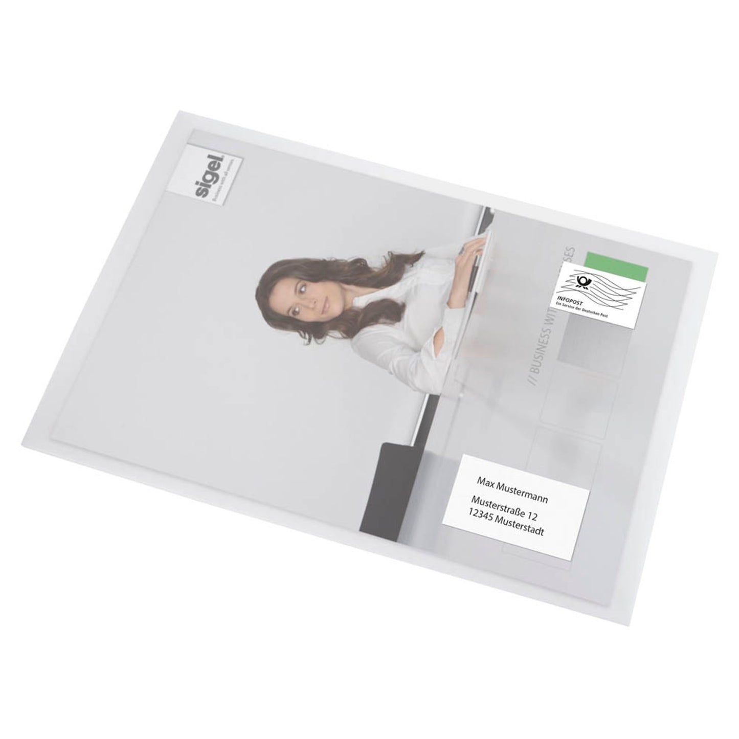 SIGEL Versandtaschen DIN C4 ohne Fenster transparent | DU330 | 1 Pack = 25 St.