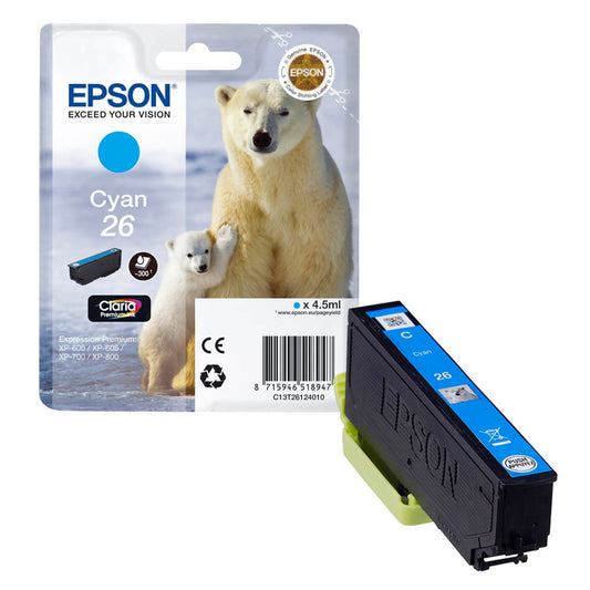 EPSON 26 / T2612 cyan Druckerpatrone | C13T26124012