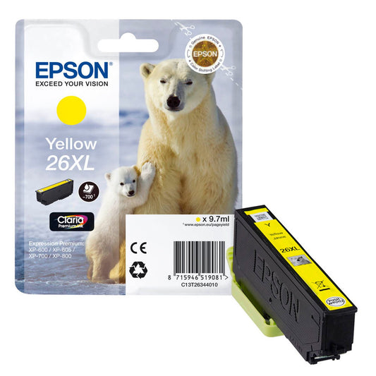 EPSON 26XL / T2634XL gelb Druckerpatrone | C13T26344012