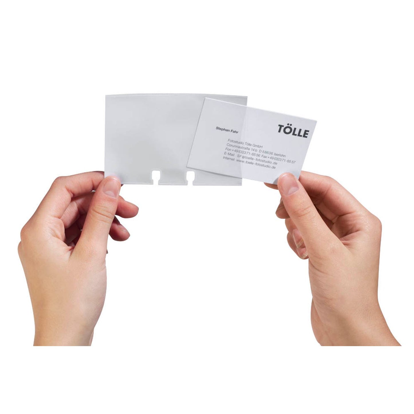 DURABLE Ersatzhüllen für Rollkartei Visifix | 241819 | 1 Pack = 40 St.
