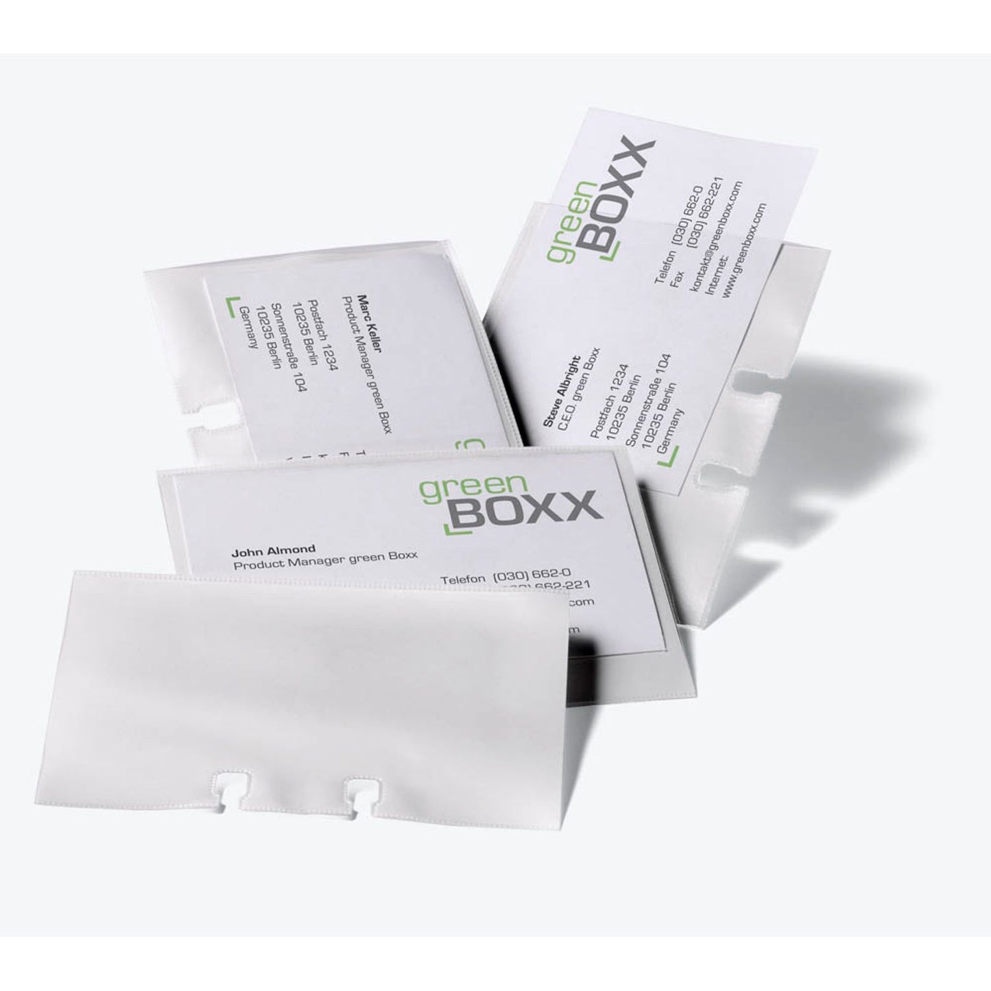 DURABLE Ersatzhüllen für Rollkartei Visifix | 241819 | 1 Pack = 40 St.