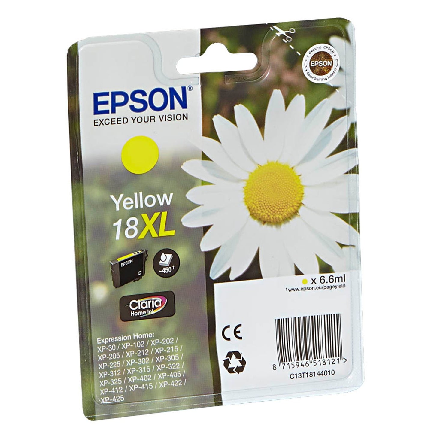 EPSON 18XL / T1814XL gelb Druckerpatrone | C13T18144012