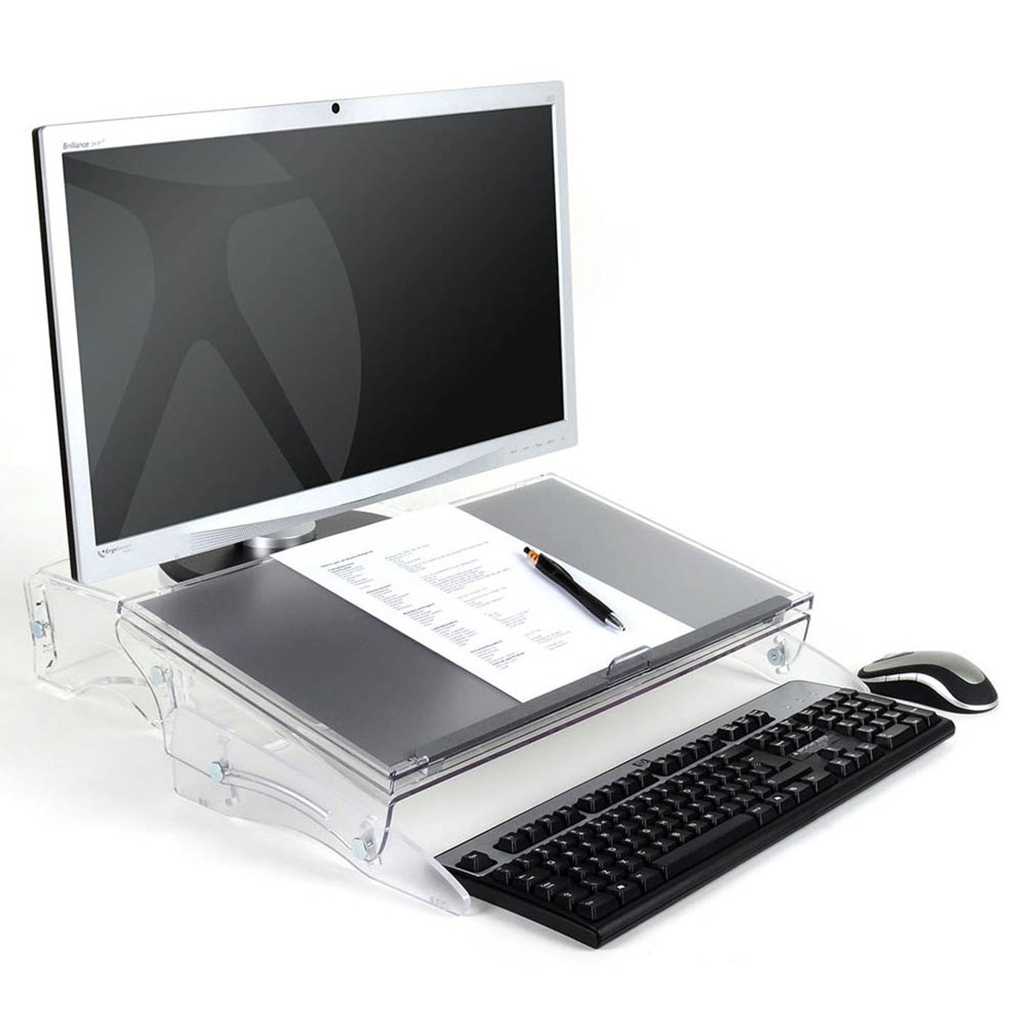 BAKKER ELKHUIZEN Konzepthalter FlexDesk 640 transparent | BNEFDESK640