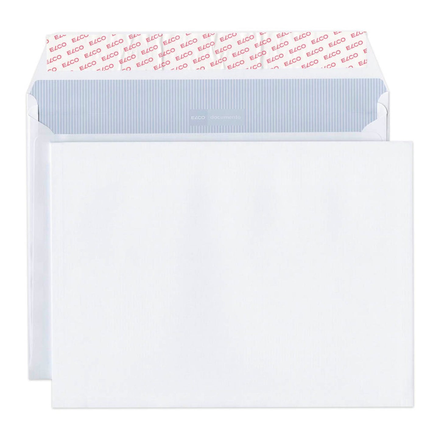 ELCO Faltentaschen documento ca. DIN C4 ohne Fenster weiß mit 2,0 cm Falte | 48683 | 1 Pack = 200 St.