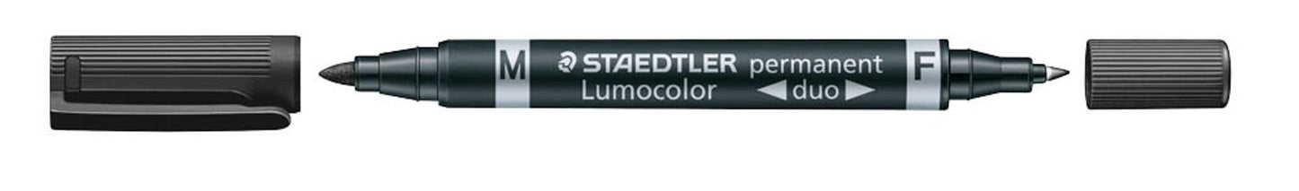 STAEDTLER Lumocolor duo Permanentmarker 0,6 - 1,5 mm, 10 St.