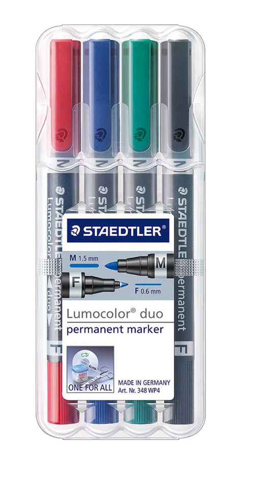 STAEDTLER Lumocolor duo Permanentmarker 0,6 - 1,5 mm, 10 St.