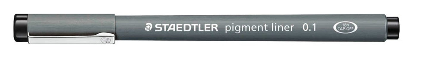 STAEDTLER pigment liner 308 Fineliner schwarz, 1 St.