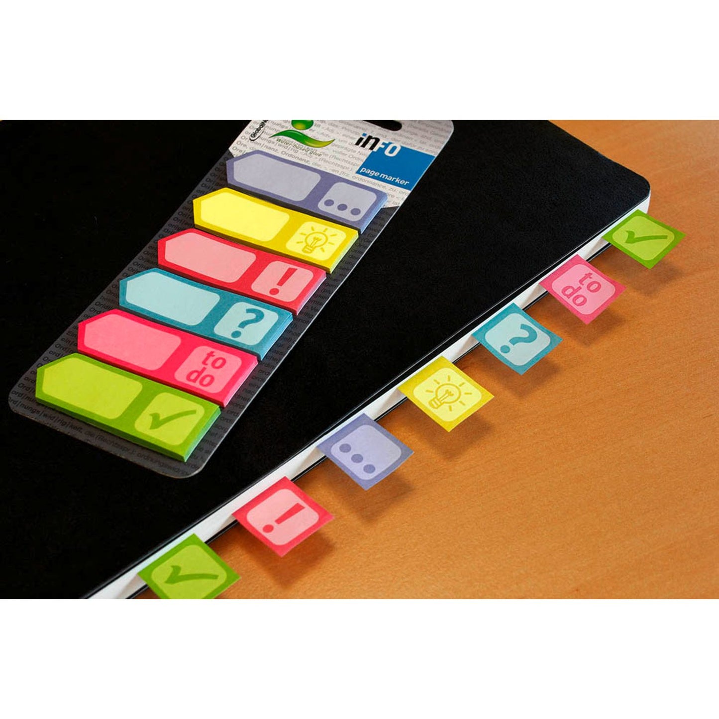 inFO Symbole Haftmarker farbsortiert "Symbole" 6x 25 Streifen | 5672-90 | 1 Pack = 6x 25 Streifen