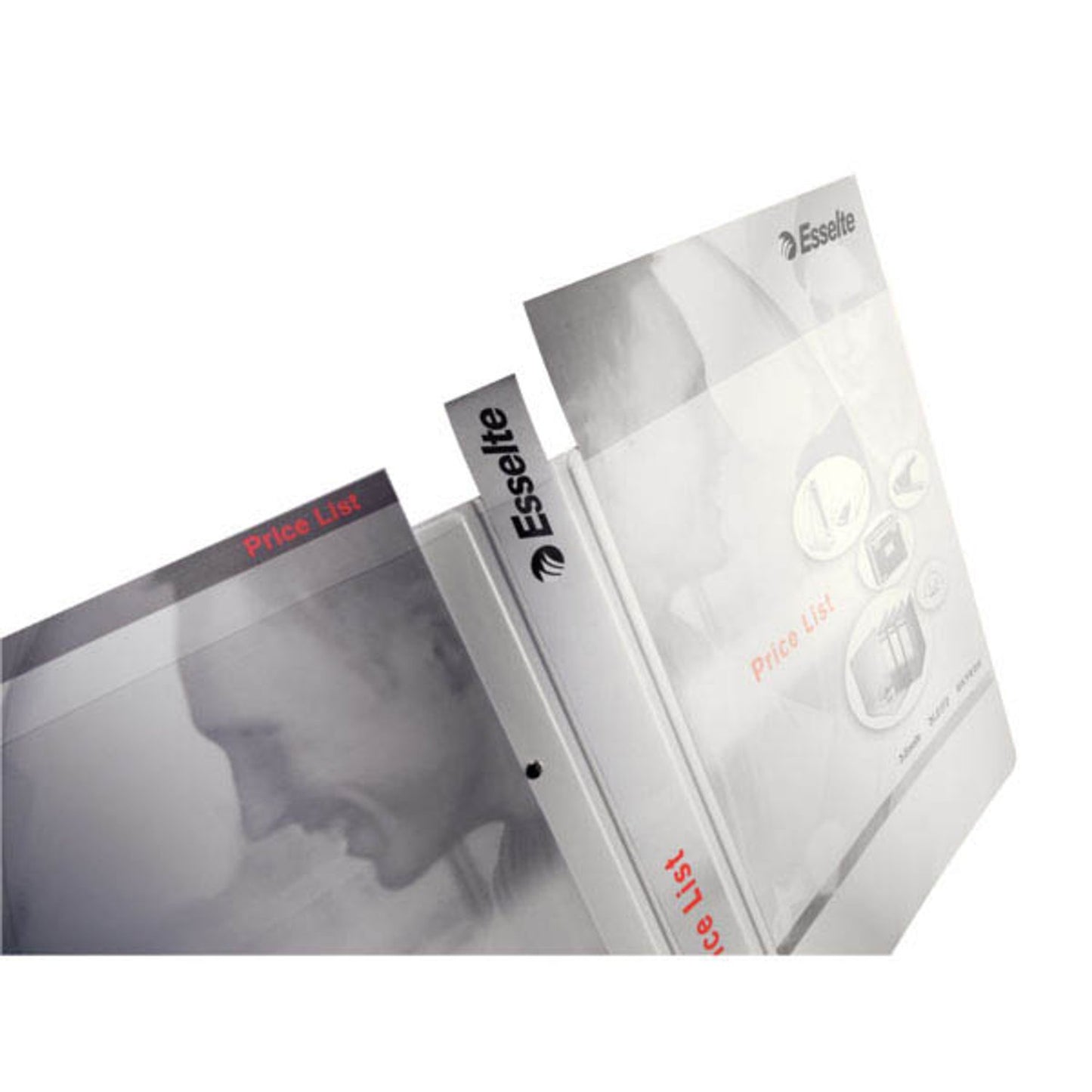 LEITZ Präsentationsringbücher 2-Ringe weiß 2,9 cm DIN A4 | 42770001 | 1 Pack = 6 St.