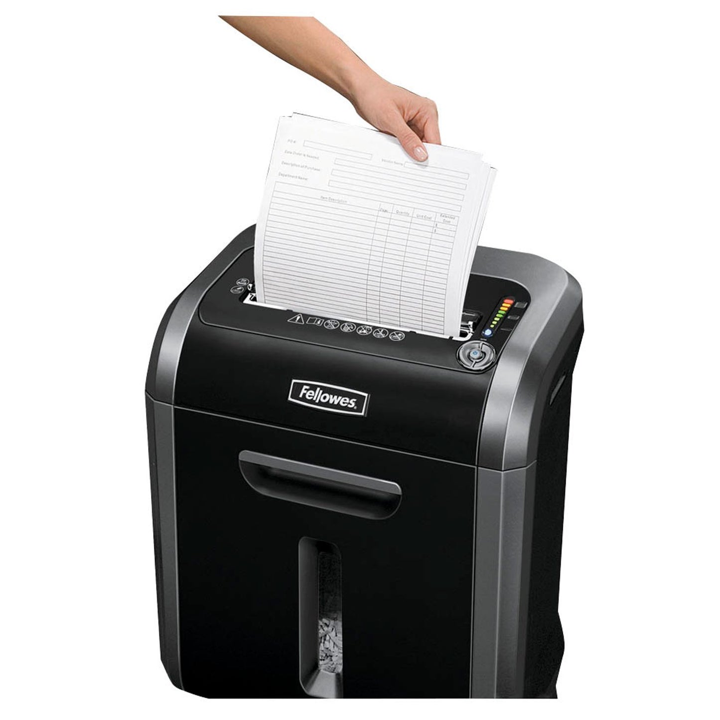 Fellowes Powershred 79Ci Aktenvernichter mit Partikelschnitt P-4, 4 x 38 mm, bis , schwarz | 4679001