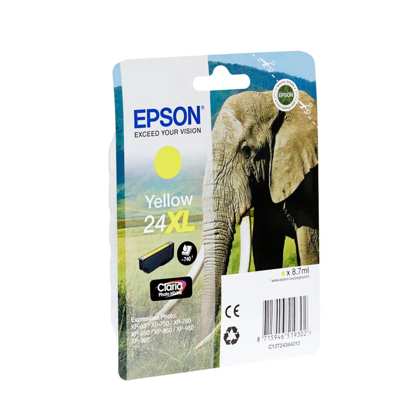 EPSON 24XL / T2434XL gelb Druckerpatrone | C13T24344012