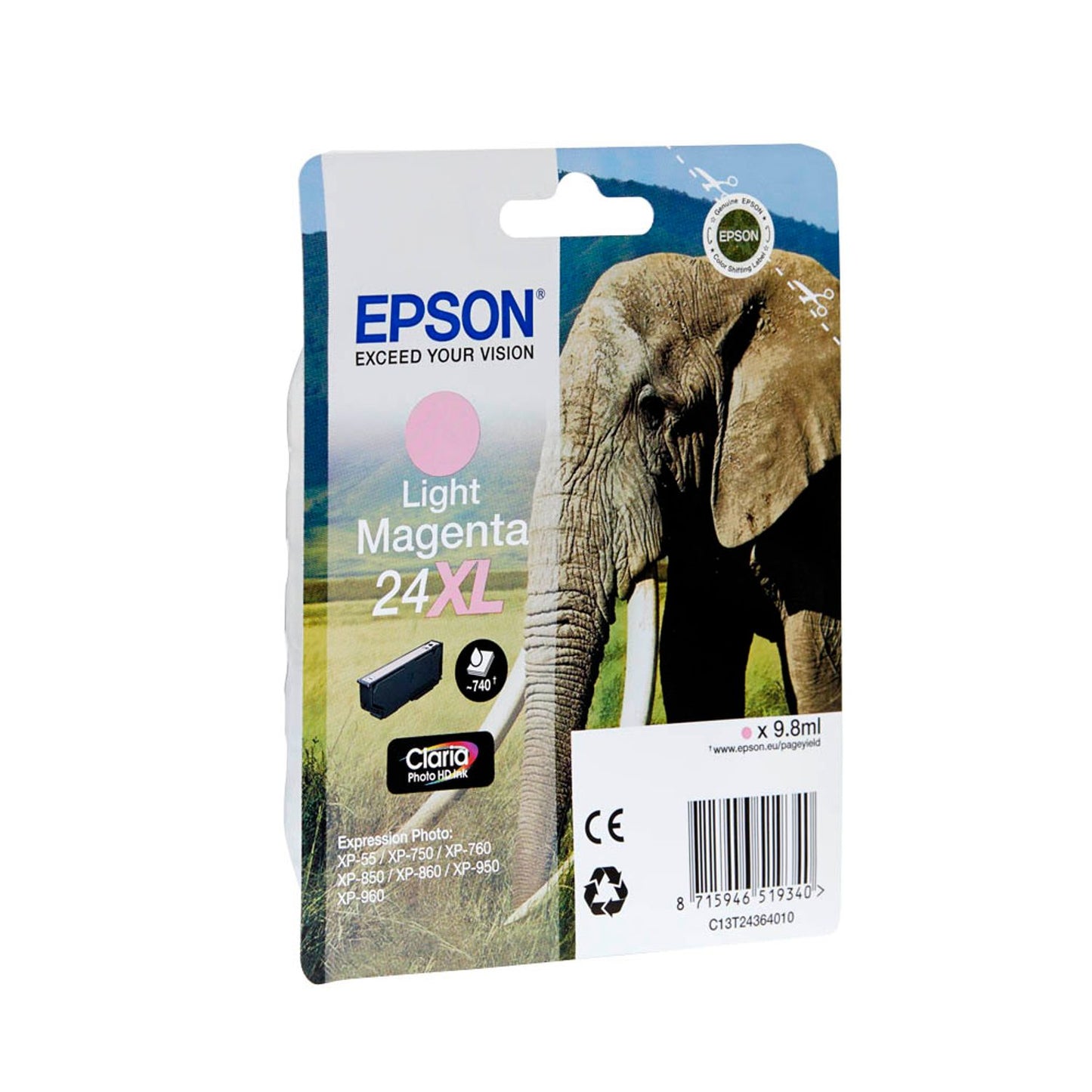 EPSON 24XL / T2436XL light magenta Druckerpatrone | C13T24364012