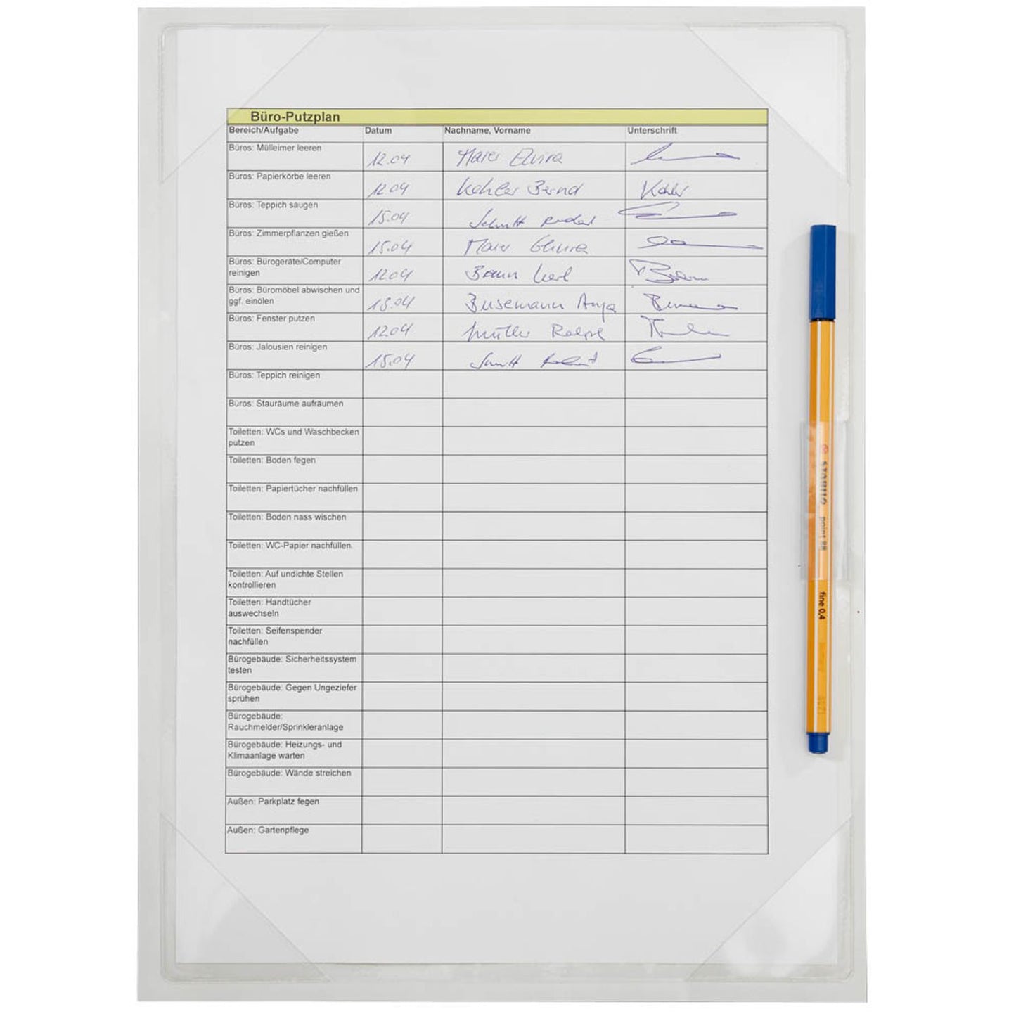tarifold Dokumentenhüllen selbstklebend Kang easy write transparent A4 | 194700 | 1 Pack = 2 St.