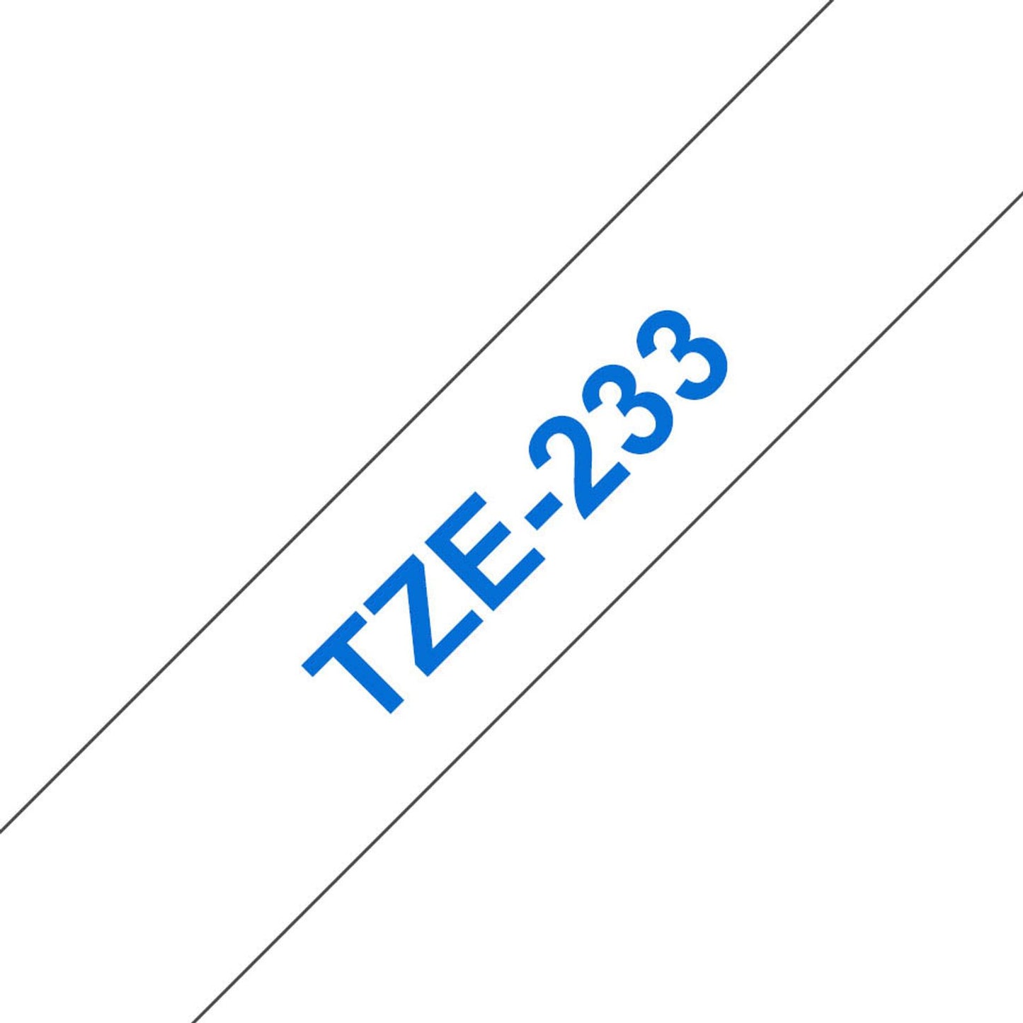 brother Schriftband TZe-233 , 12 mm blau auf weiß | TZE233