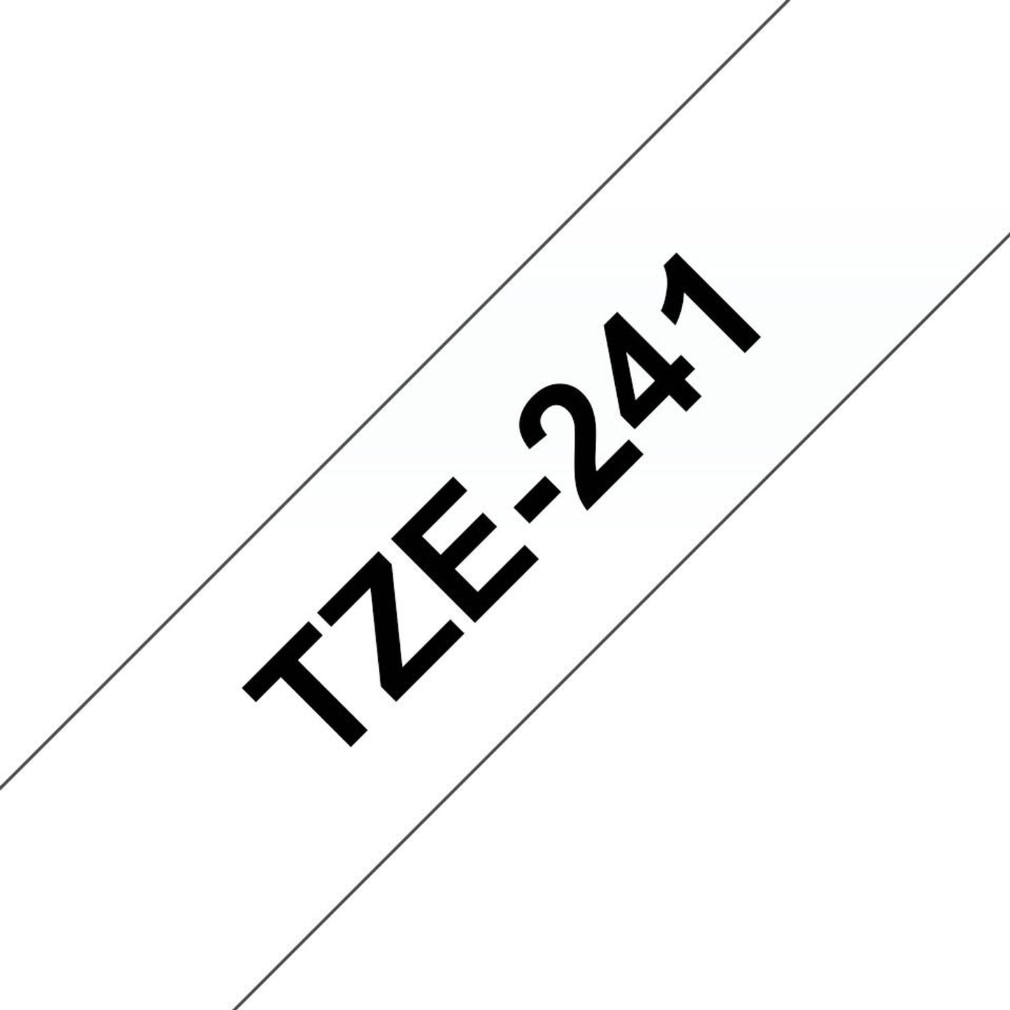 brother Schriftband TZe-241 , 18 mm schwarz auf weiß | TZE241