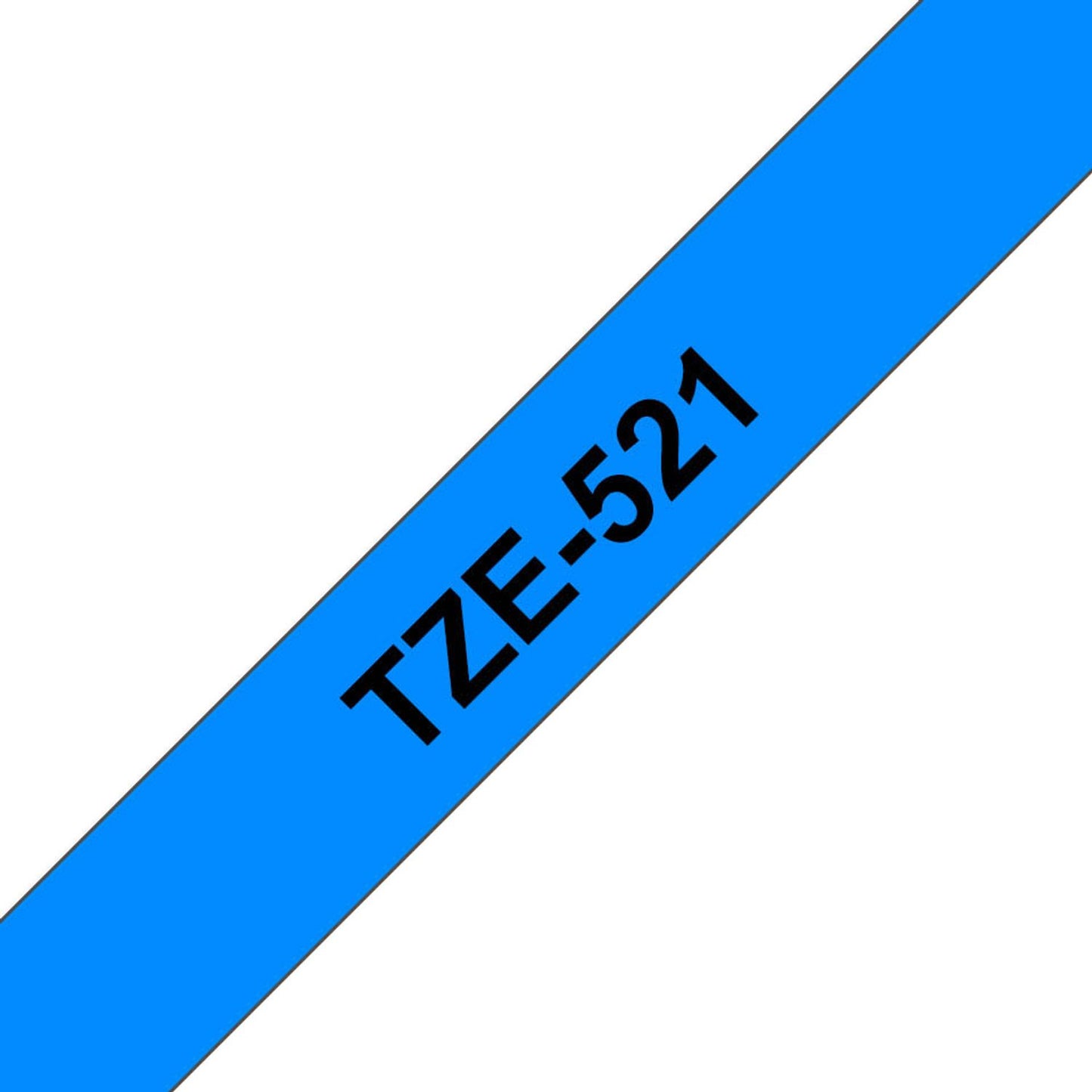 brother Schriftband TZe-521 , 9 mm schwarz auf blau | TZE521