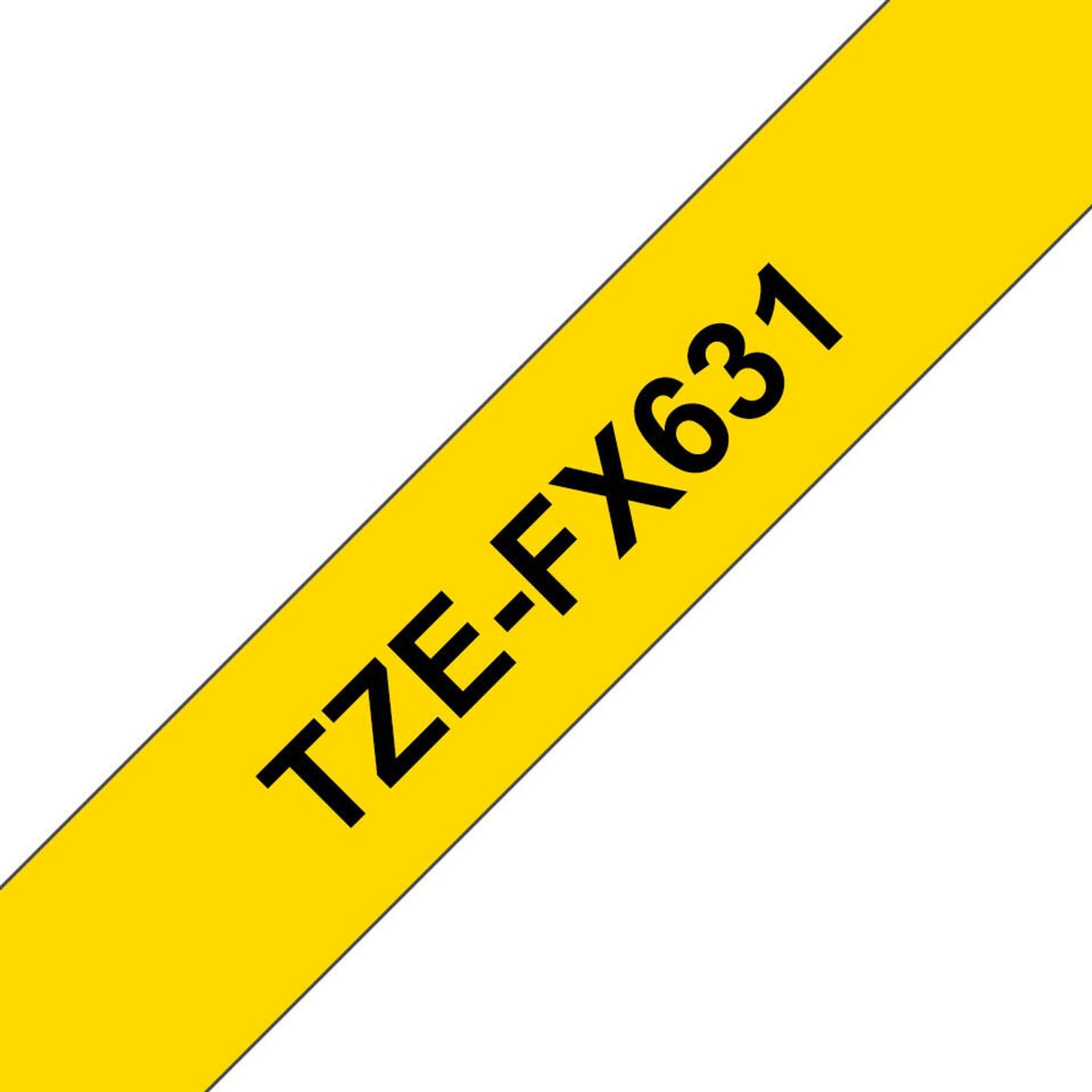 brother Schriftband TZe-FX631 , 12 mm schwarz auf gelb | TZEFX631