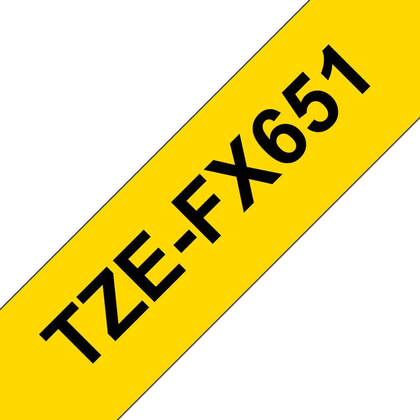 brother Schriftband TZe-FX651 , 24 mm schwarz auf gelb | TZEFX651