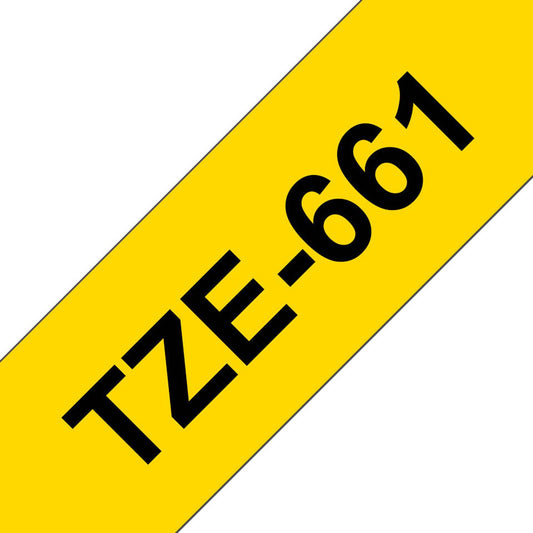 brother Schriftband TZe-661 , 36 mm schwarz auf gelb | TZE661