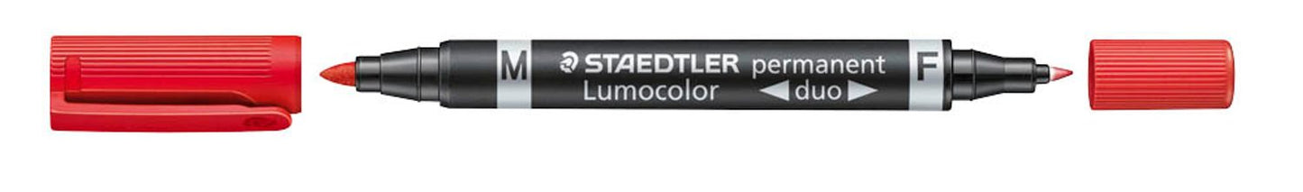 STAEDTLER Lumocolor duo Permanentmarker 0,6 - 1,5 mm, 10 St.