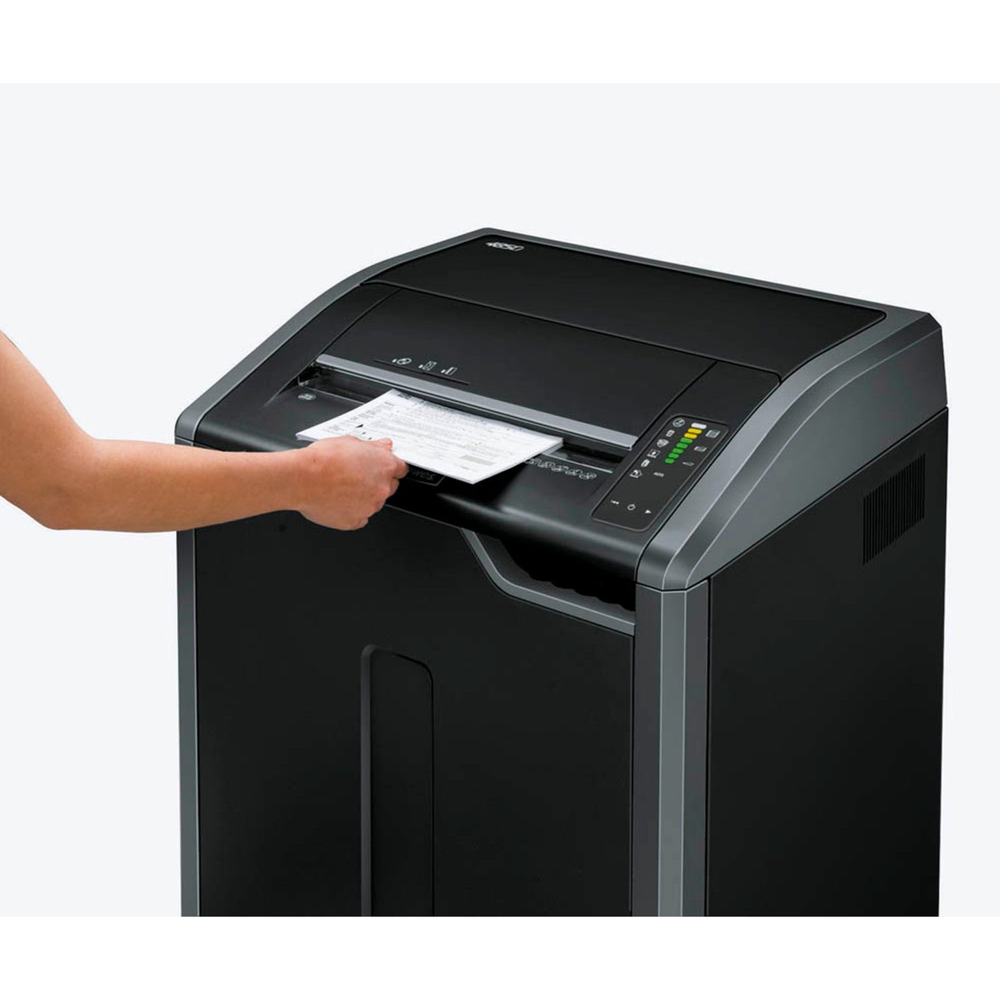 Fellowes Powershred 485Ci Aktenvernichter mit Partikelschnitt P-4, 4 x 30 mm, bis , schwarz | 4699001
