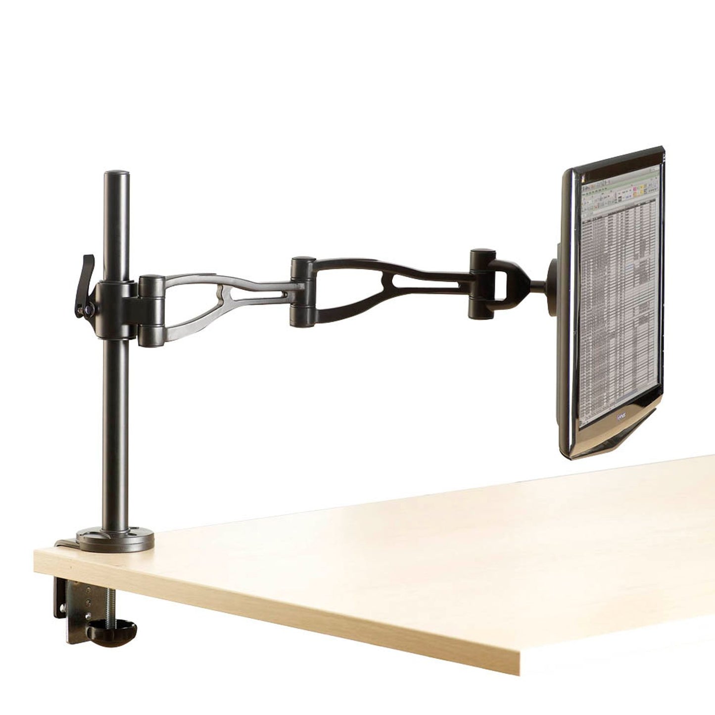 Fellowes Monitor-Halterung Vista schwarz für 1 Monitor, Tischklemme, Tischbohrung | 8041601