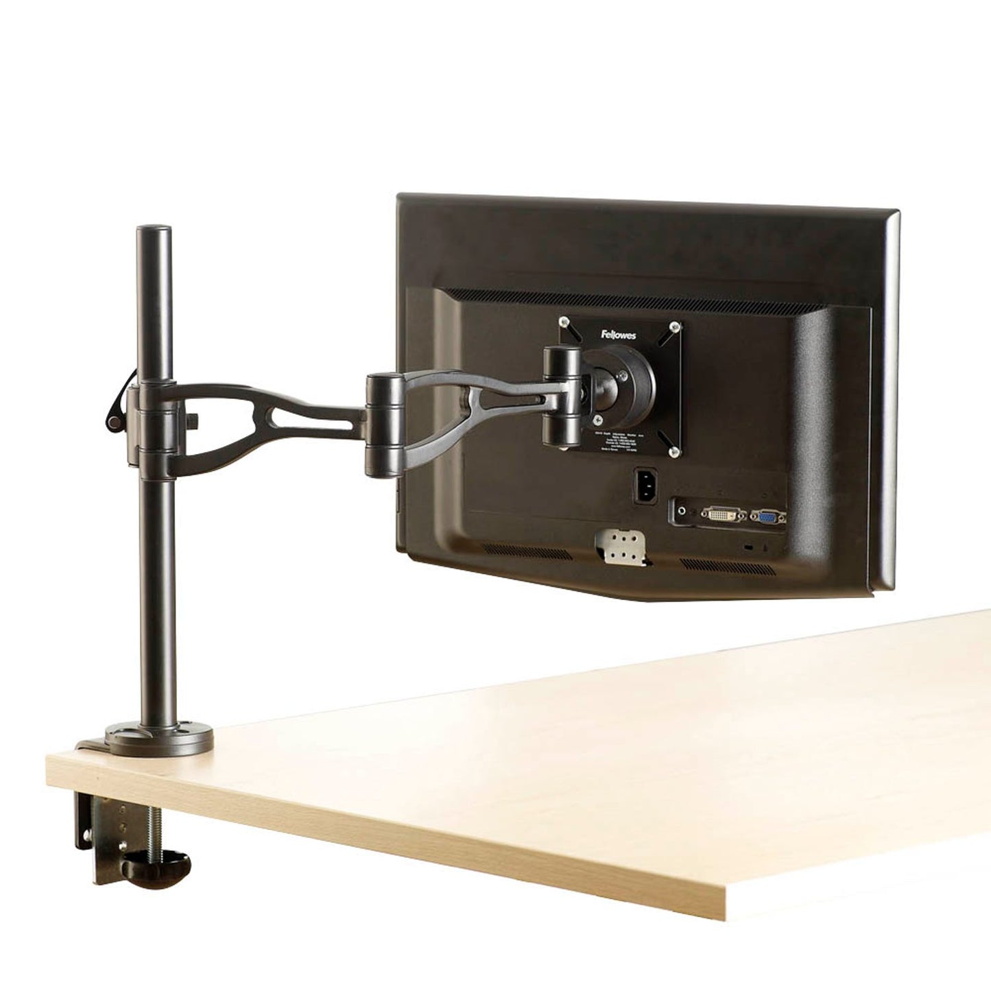 Fellowes Monitor-Halterung Vista schwarz für 1 Monitor, Tischklemme, Tischbohrung | 8041601
