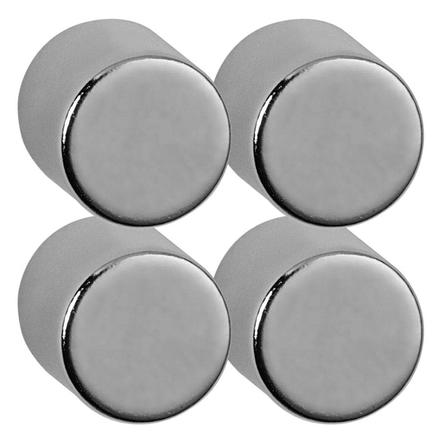 MAUL Magnete silber, Metall Ø 1,0 x 1,0 cm | 6166896 | 1 Pack = 4 St.