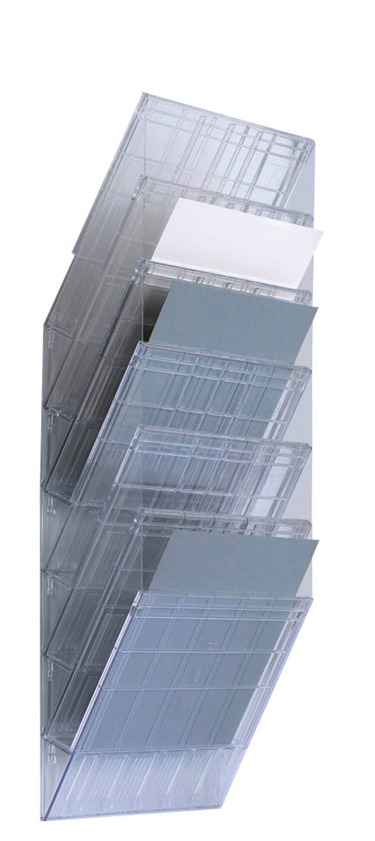 DURABLE Wandprospekthalter FLEXIBOXX DIN A4 hoch 6 Fächer