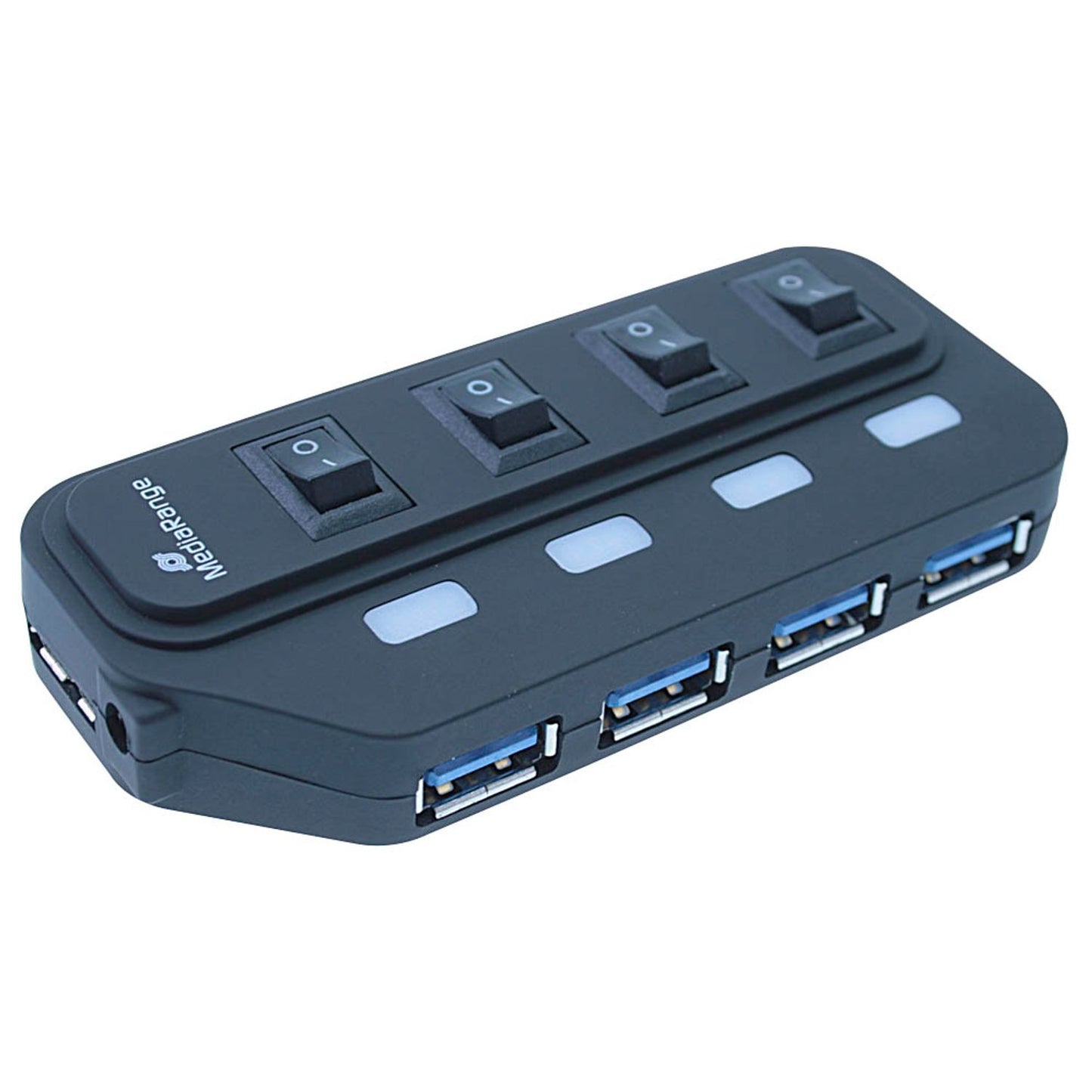 MediaRange USB-Hub 4-fach schwarz | MRCS505