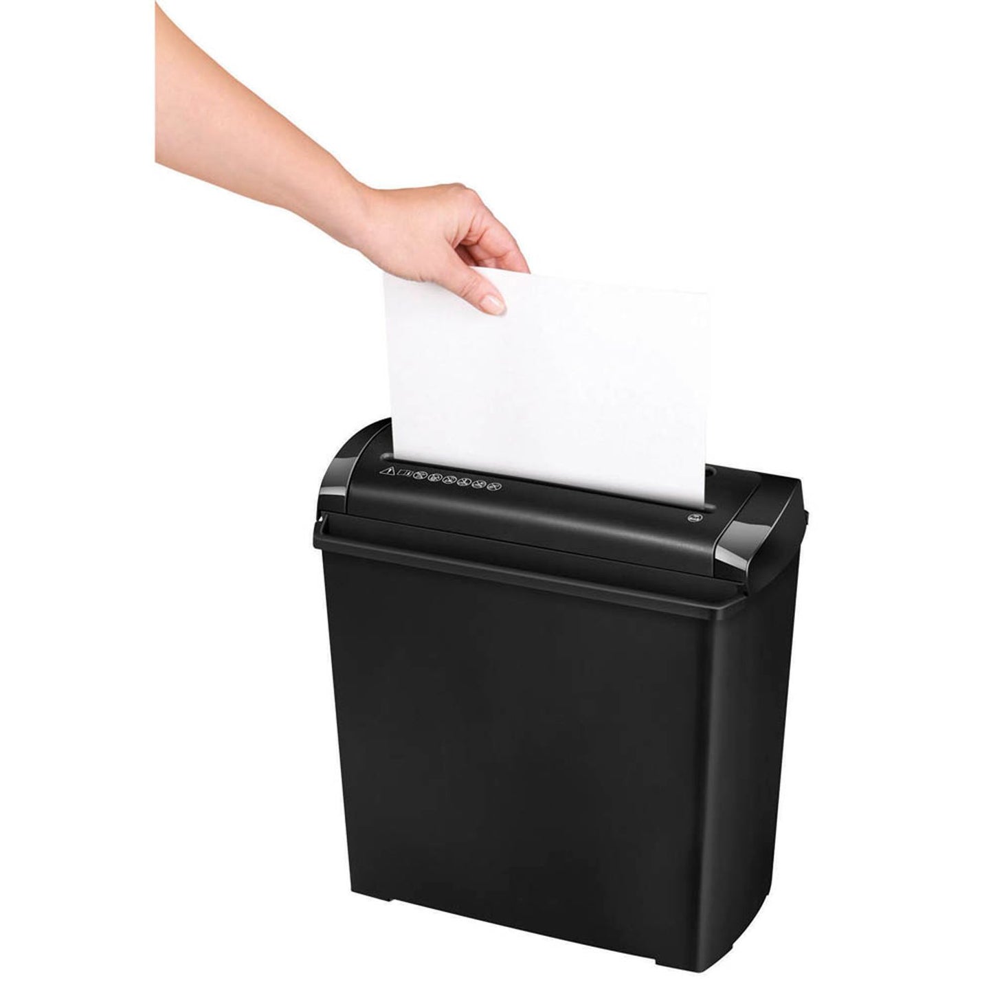 Fellowes Powershred P-25S Aktenvernichter mit Streifenschnitt P-1, 7 mm, bis , schwarz | 4701001