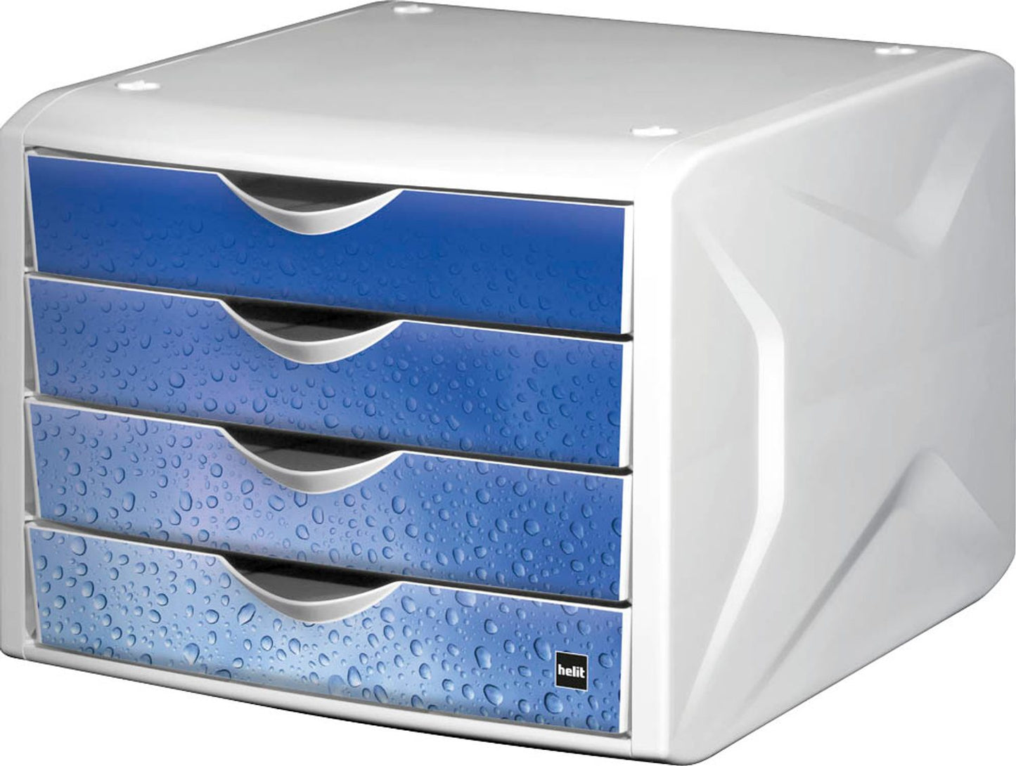 helit Schubladenbox the chameleon, DIN A4 mit 4 Schubladen