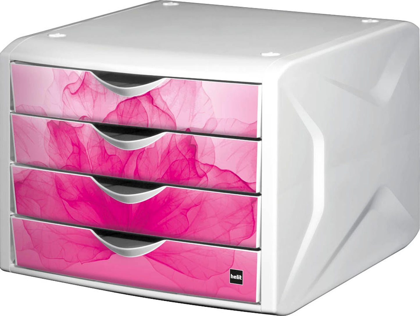 helit Schubladenbox the chameleon, DIN A4 mit 4 Schubladen