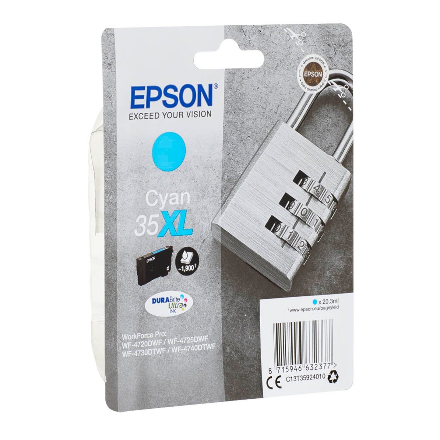 EPSON 35XL / T3592 XL cyan Druckerpatrone | C13T35924010