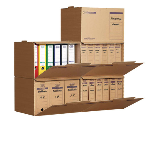 ELBA Archivcontainer tric system braun 51,0 x 36,0 x 33,0 cm | 100421093 | 1 Pack = 5 St.