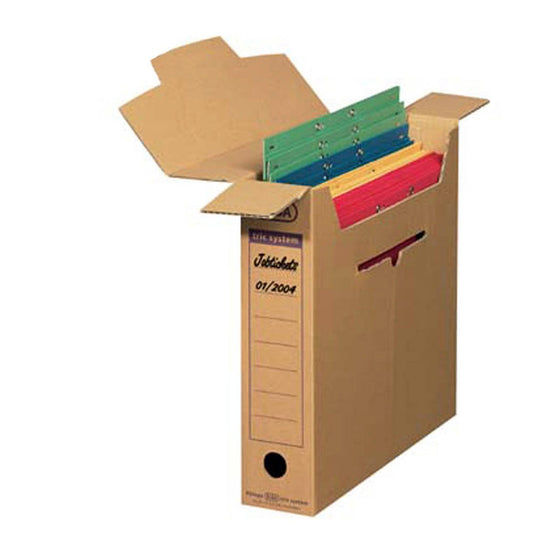 ELBA Archivboxen tric system braun
