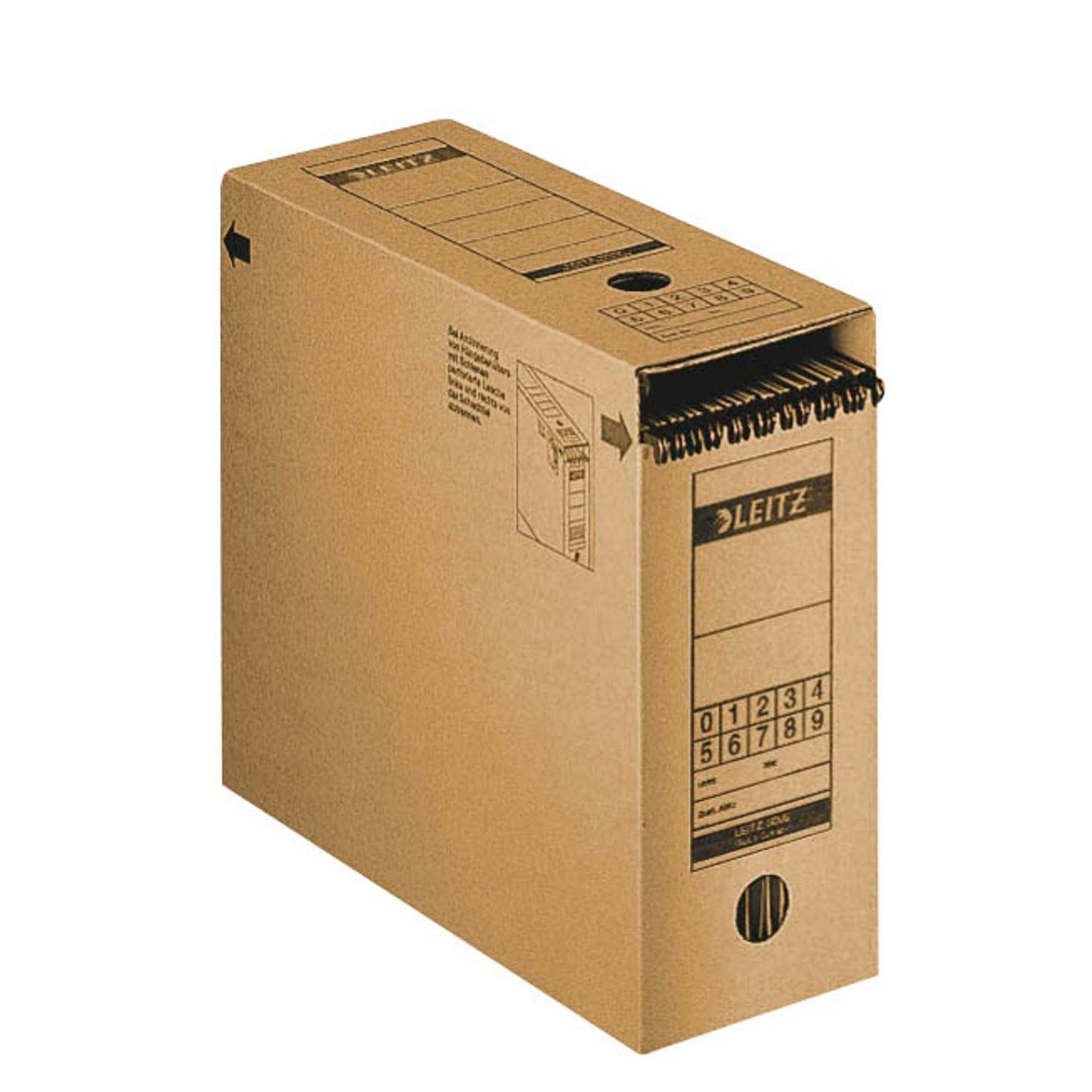 LEITZ Archivboxen braun 12,0 x 32,5 x 27,5 cm | 60860000 | 1 Pack = 10 St.
